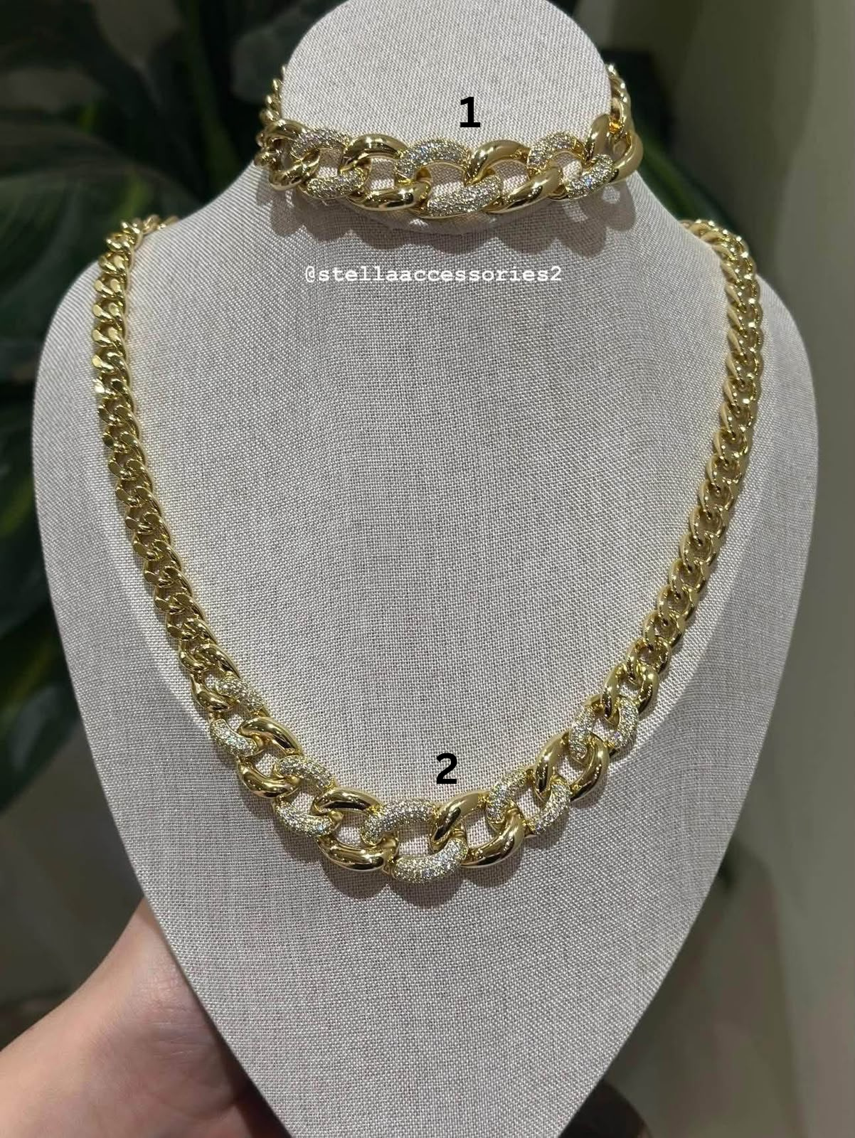 Bracelet 1 and Necklace 2