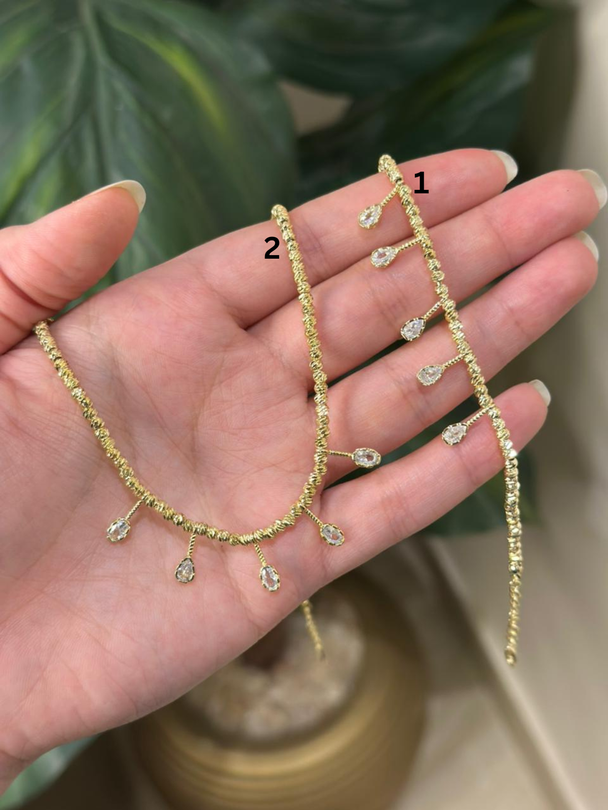 Bracelet 1 and Necklace 2