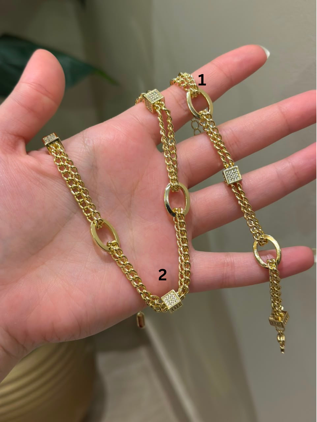 Bracelet 1 and Necklace 2