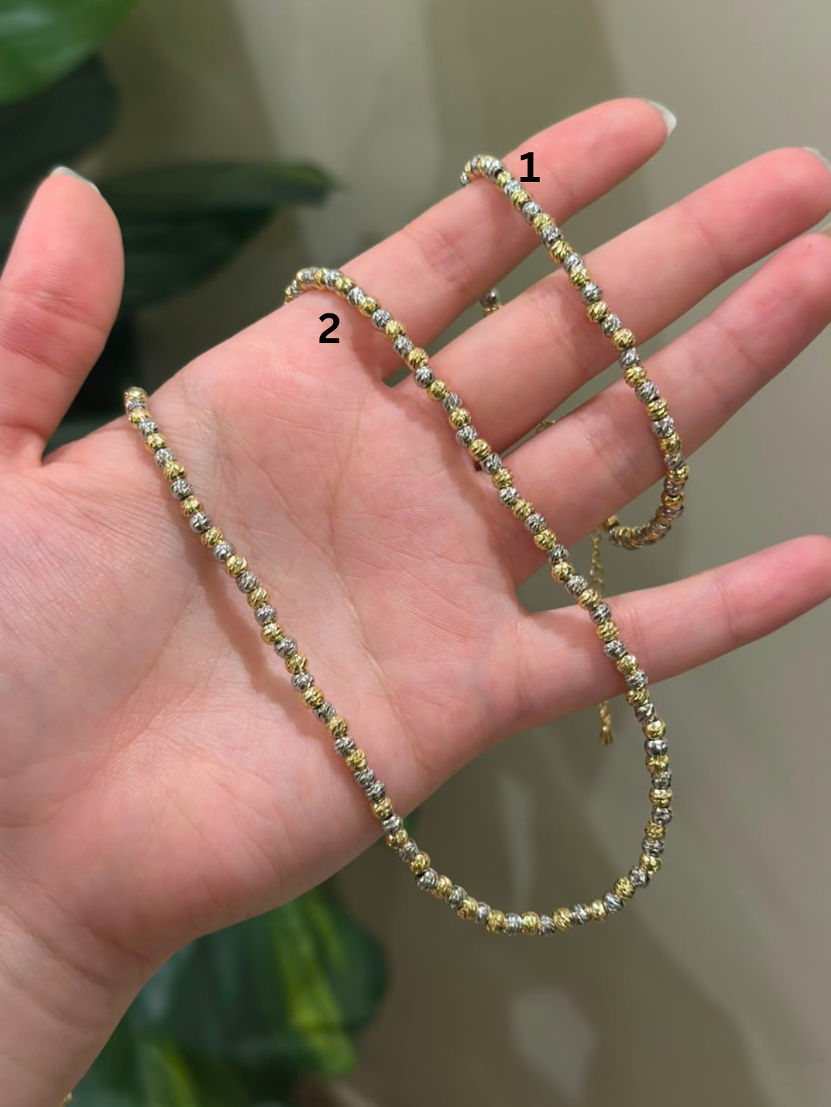 Bracelet 1 and Necklace 2