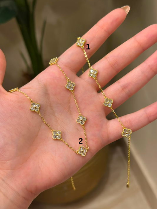 Bracelet 1 and Necklace 2