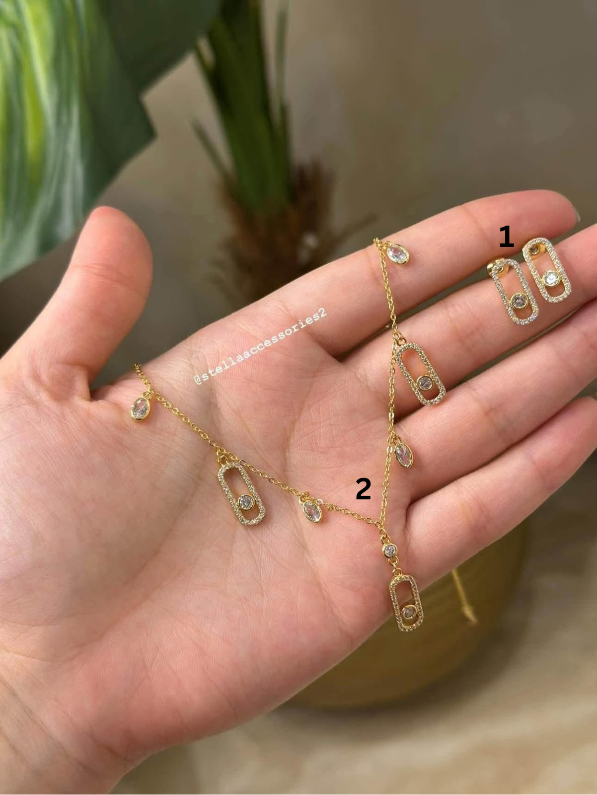 Earrings 1 and Necklace 2