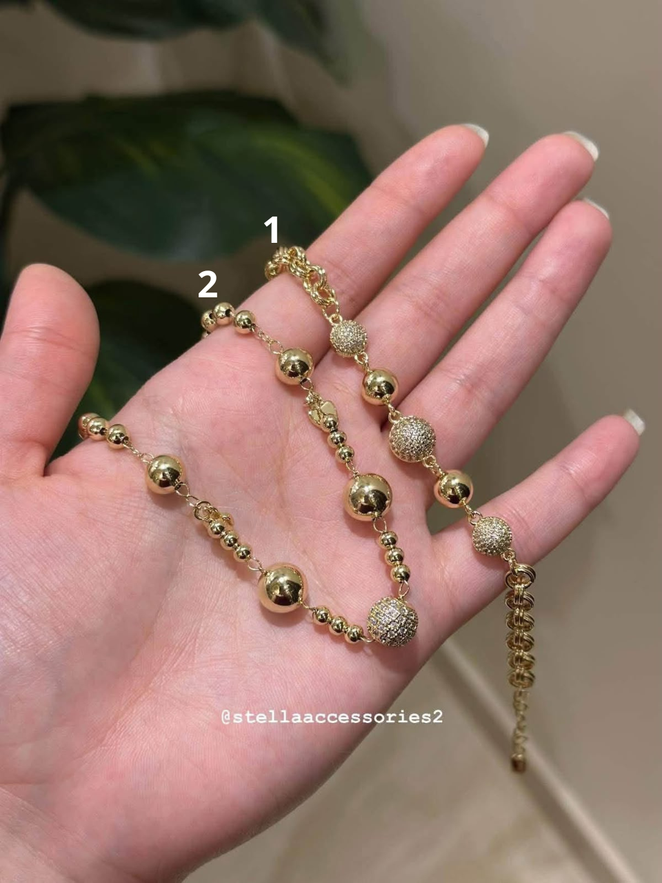 Bracelet 1 and Necklace 2