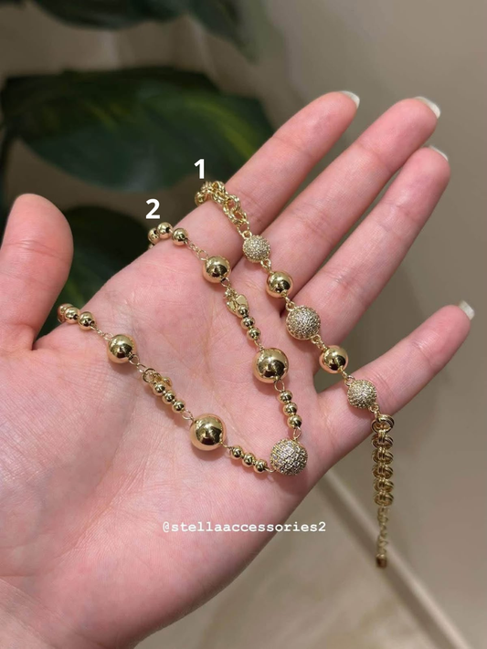 Bracelet 1 and Necklace 2