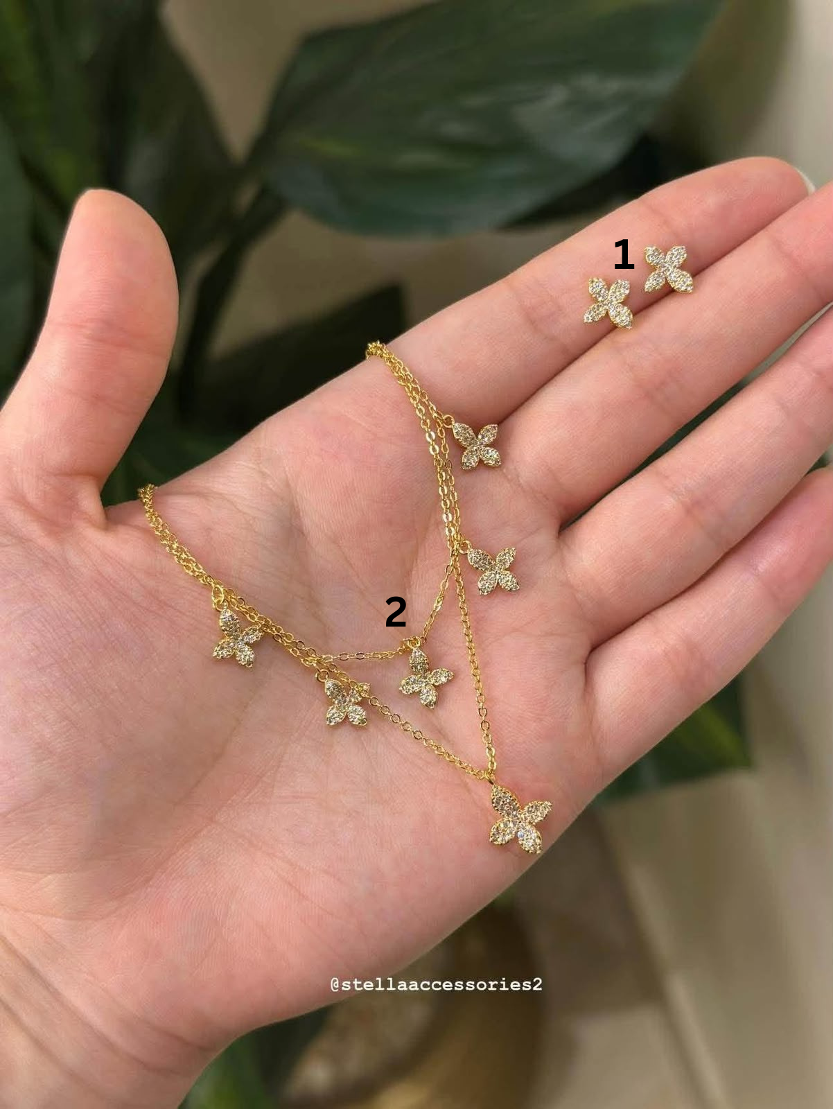 Earrings 1 and Necklace 2